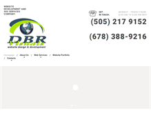 Tablet Screenshot of dbrvisuals.com